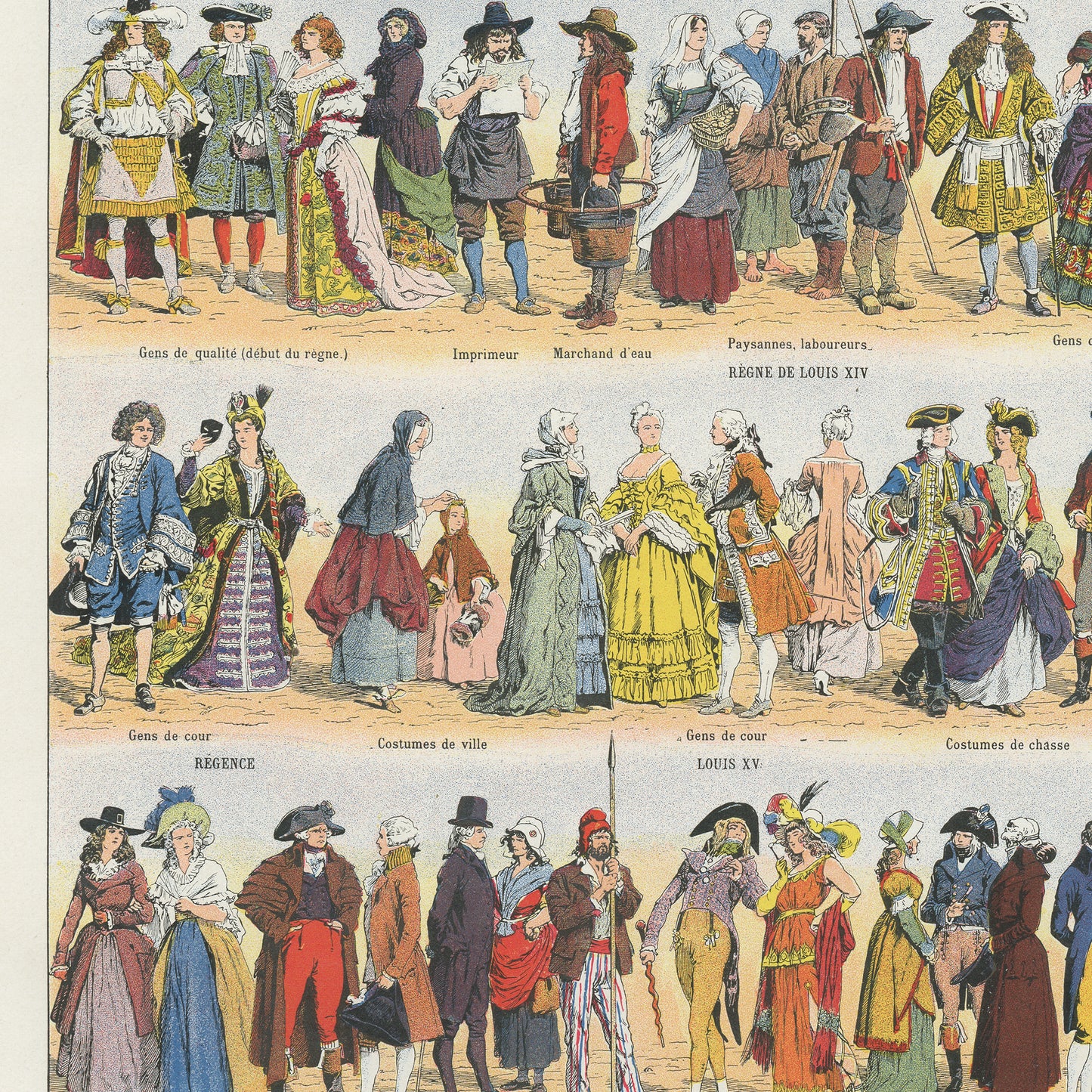 1936 Costumes anciens 17ème-20ème siècle