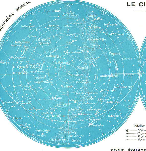 1936 Sky and Stars Map