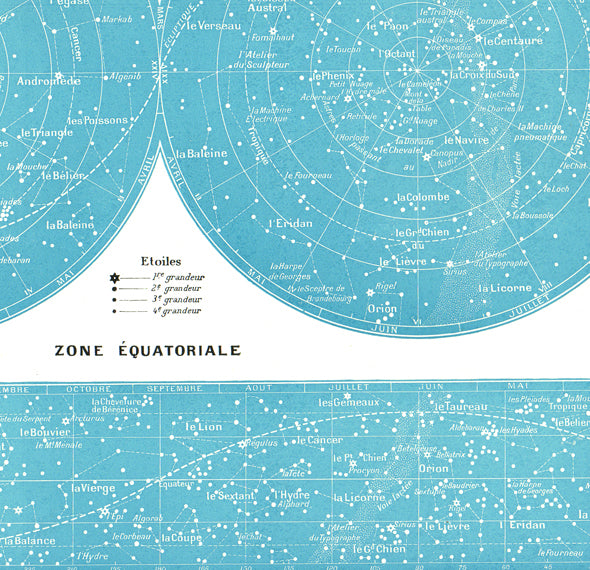 1936 Sky and Stars Map