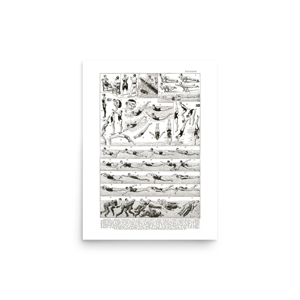 Large Swimming Poster - 1922