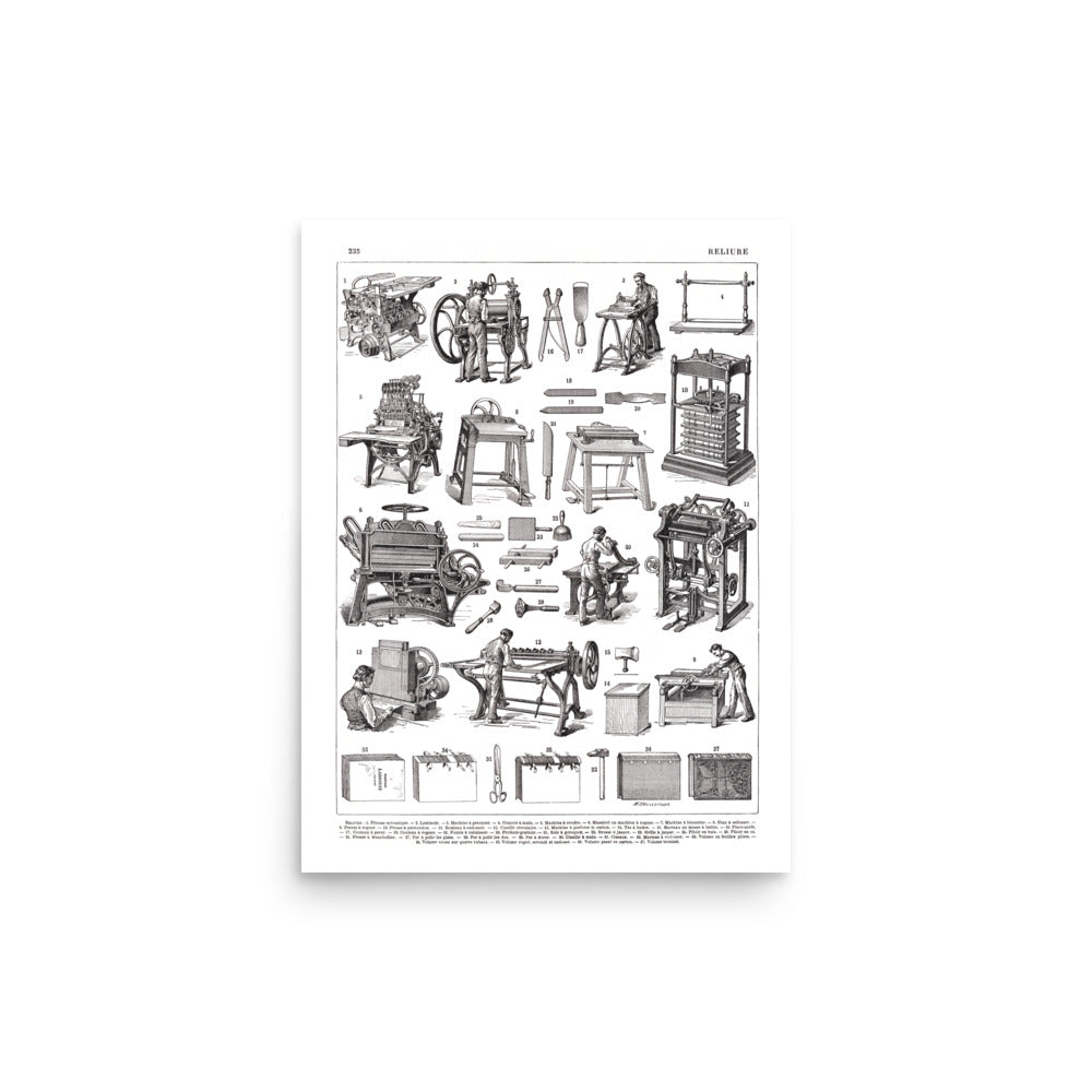 Book binding poster