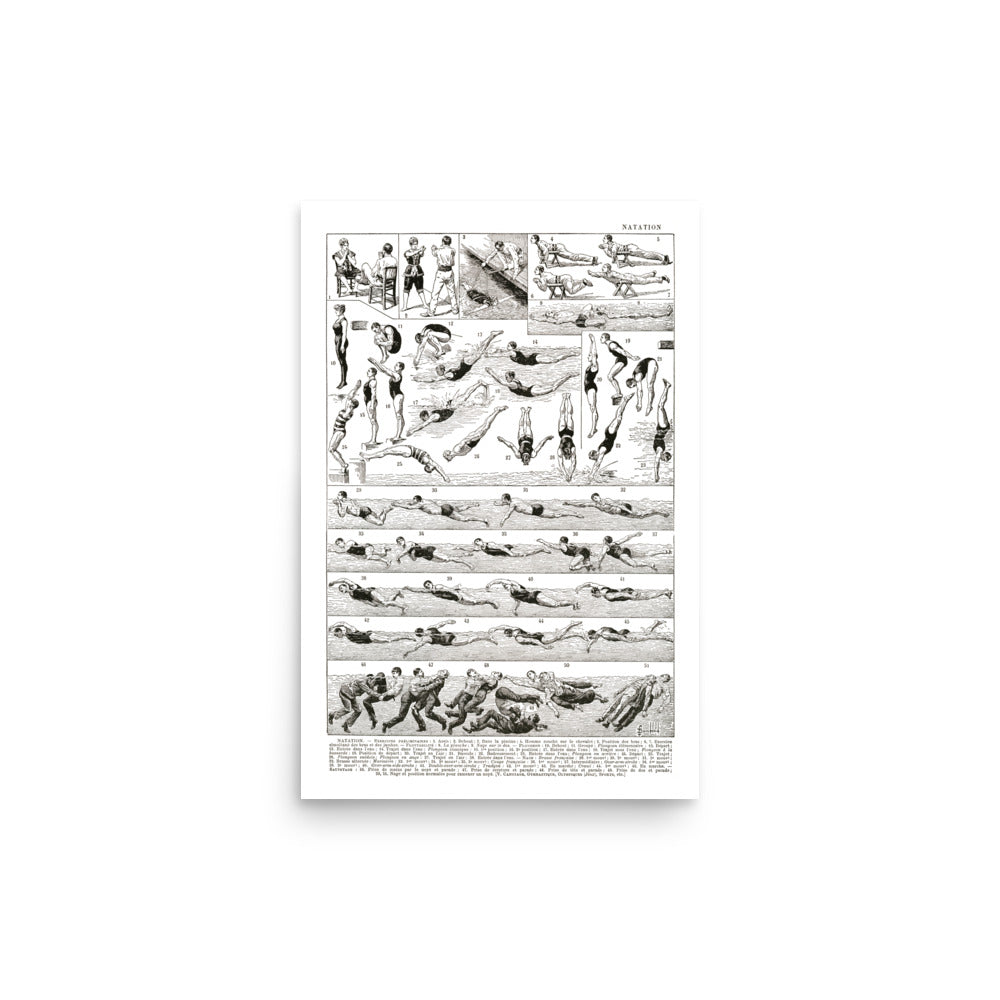 Large Swimming Poster - 1922