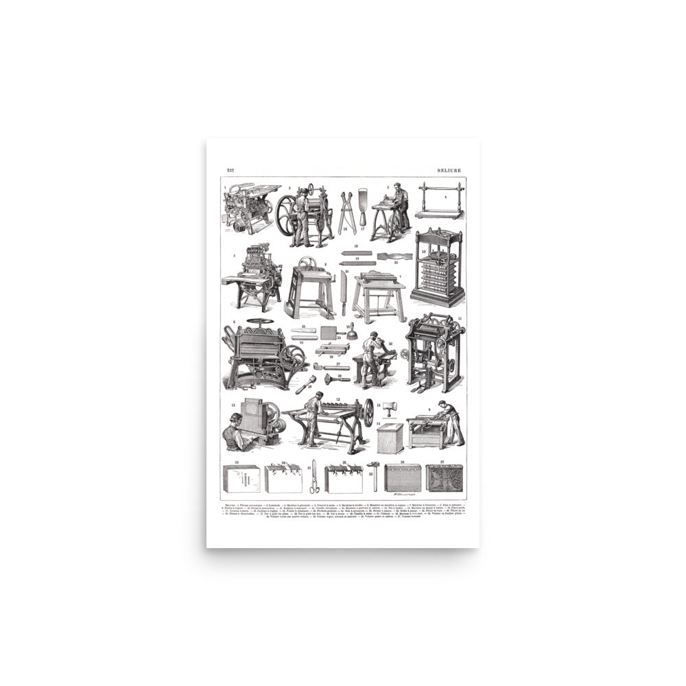 Book binding poster