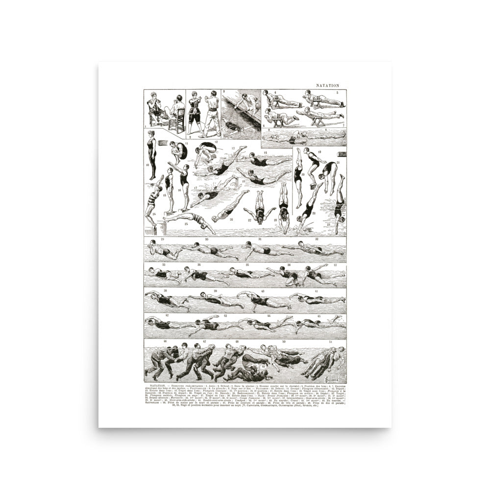 Large Swimming Poster - 1922