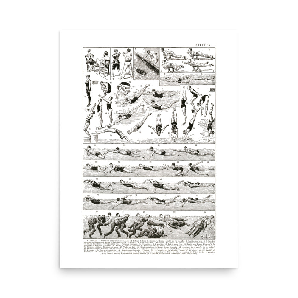 Large Swimming Poster - 1922