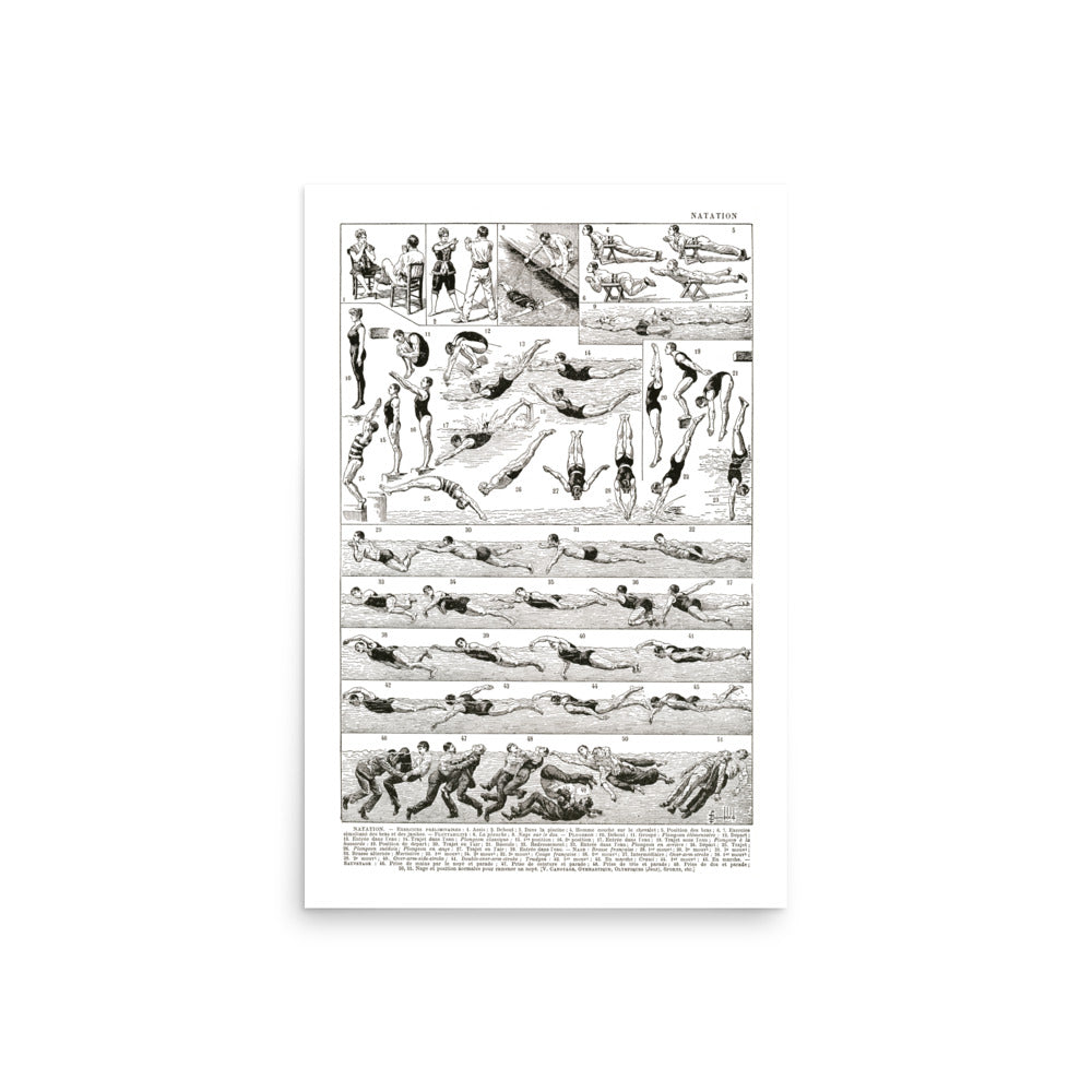 Large Swimming Poster - 1922