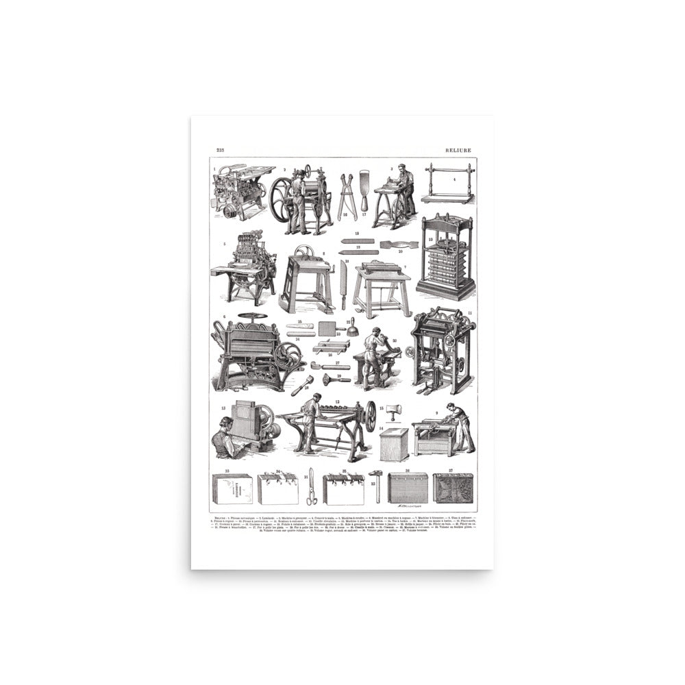 Book binding poster
