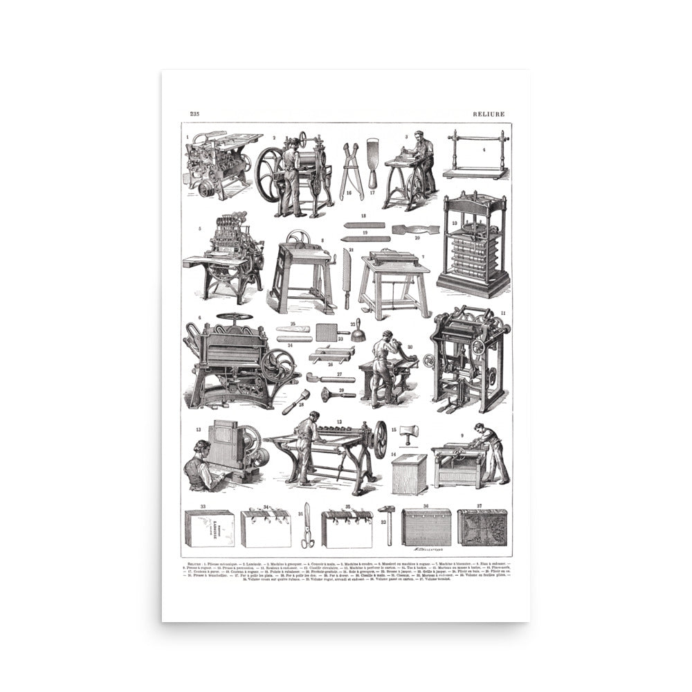 Book binding poster