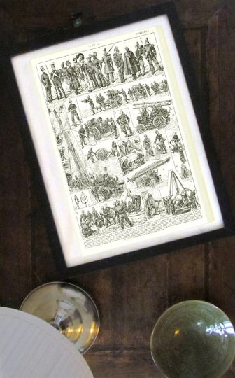1922 Antique Firefighters Print