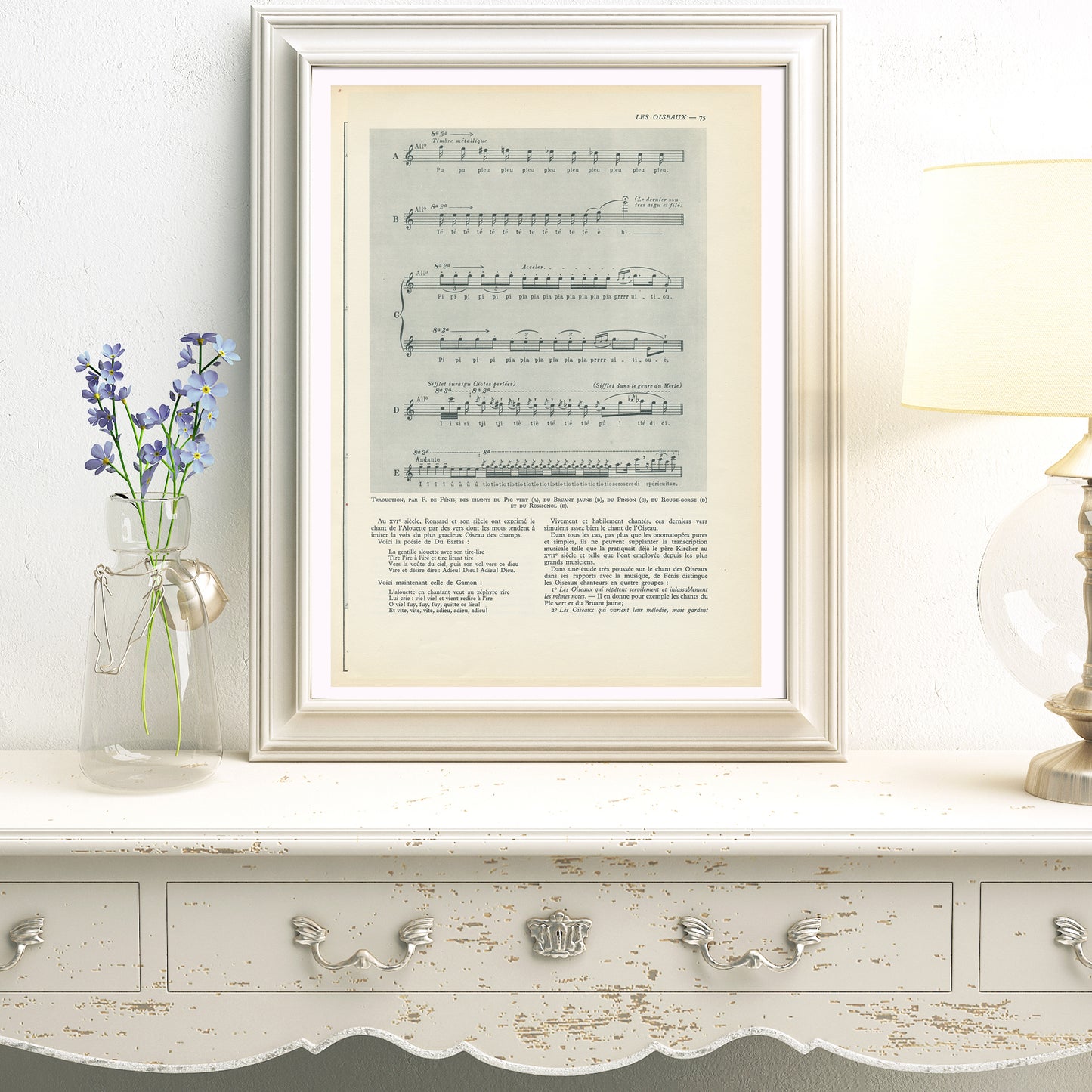 1949 Transcription de chants d'oiseaux