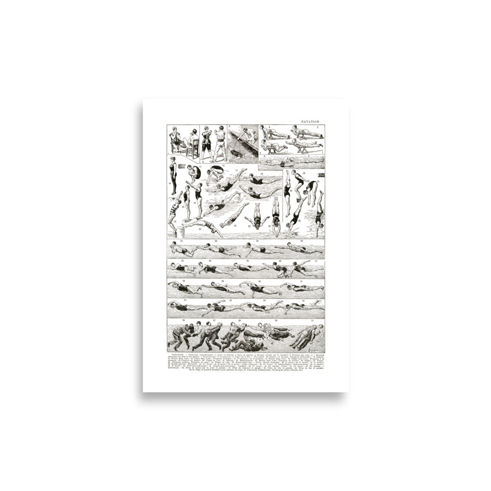 Large Swimming Poster - 1922