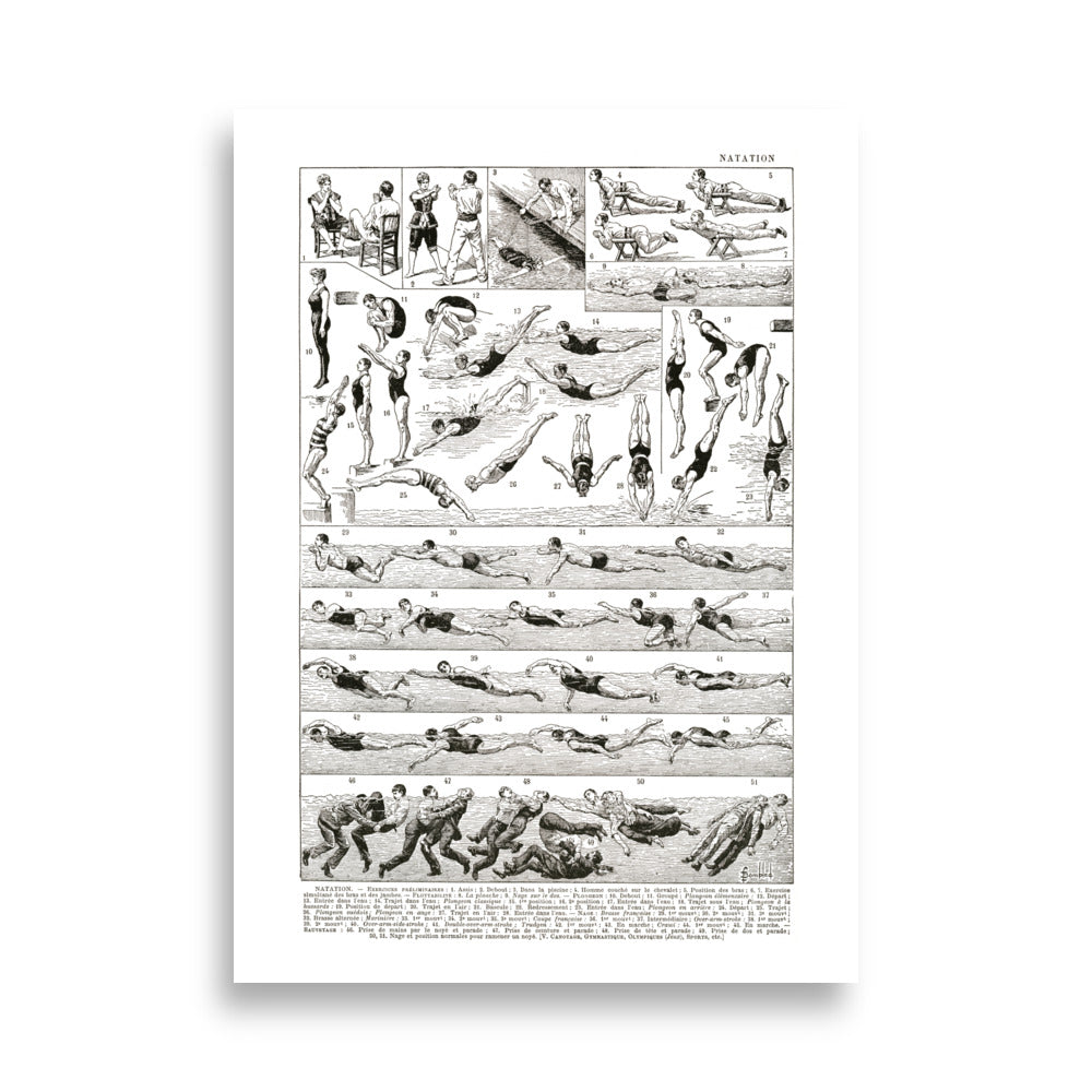 Large Swimming Poster - 1922