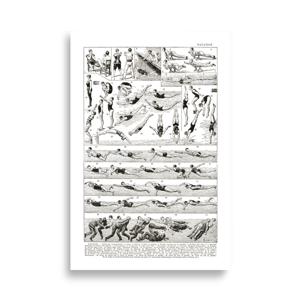 Large Swimming Poster - 1922