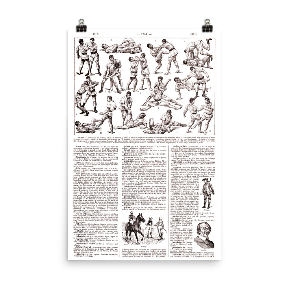 Large Jiu Jitsu Poster - Combat Sport