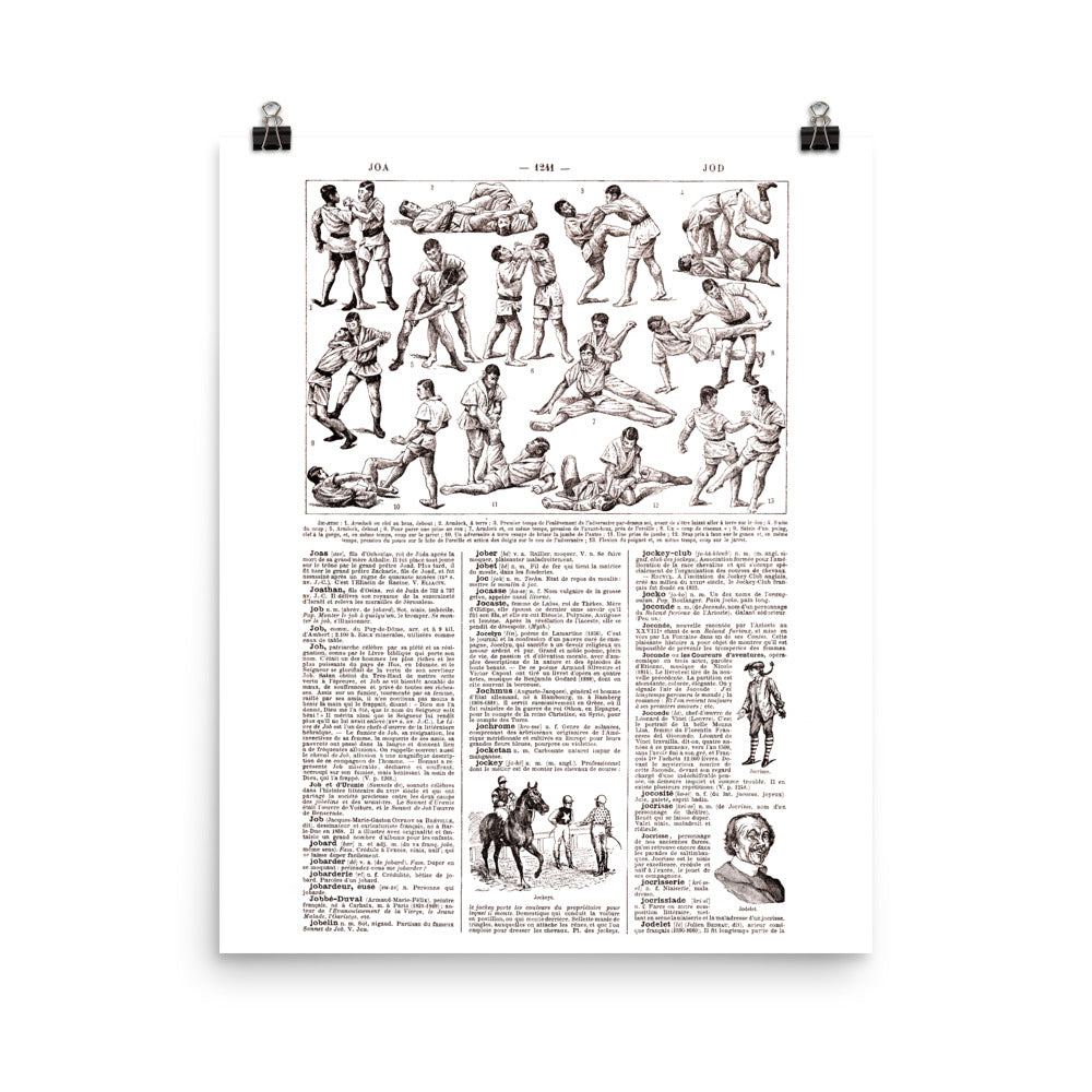 Large Jiu Jitsu Poster - Combat Sport