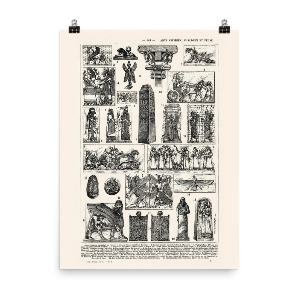 Large Ancient Assyrian Art & Culture poster