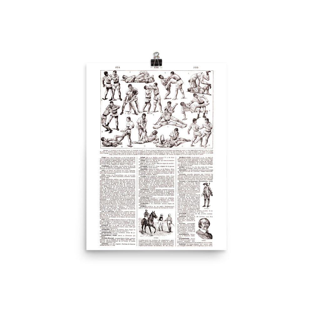 Large Jiu Jitsu Poster - Combat Sport