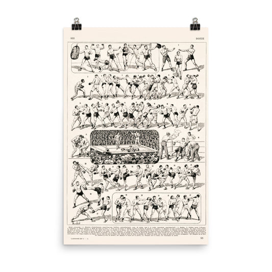 Large Retro Boxing Poster