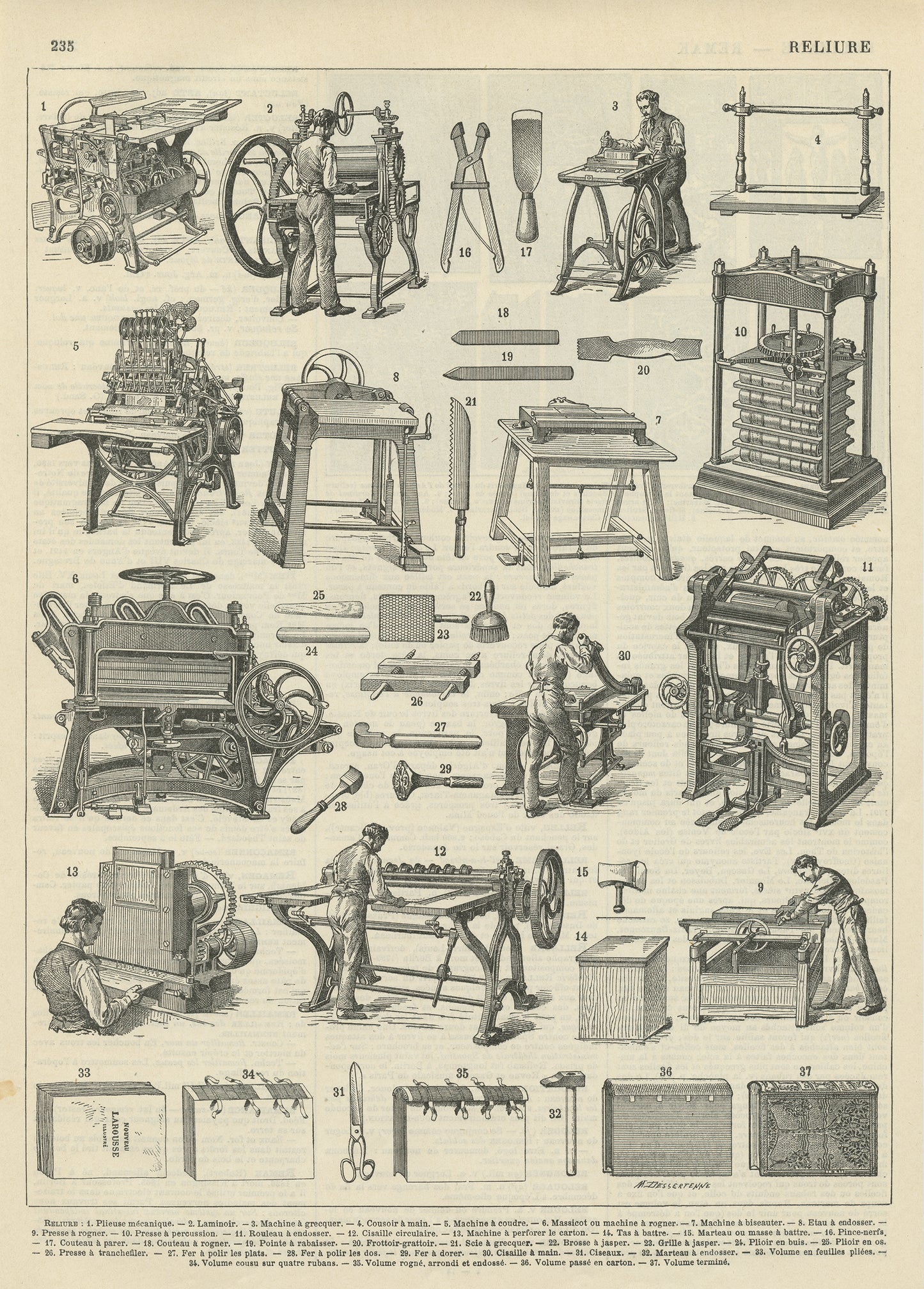 1897 Book binding poster
