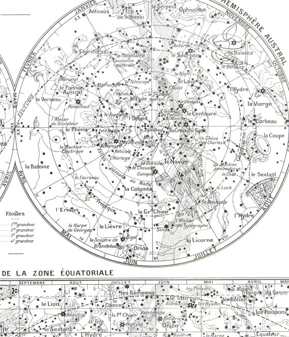 1936 Sky and Stars Map