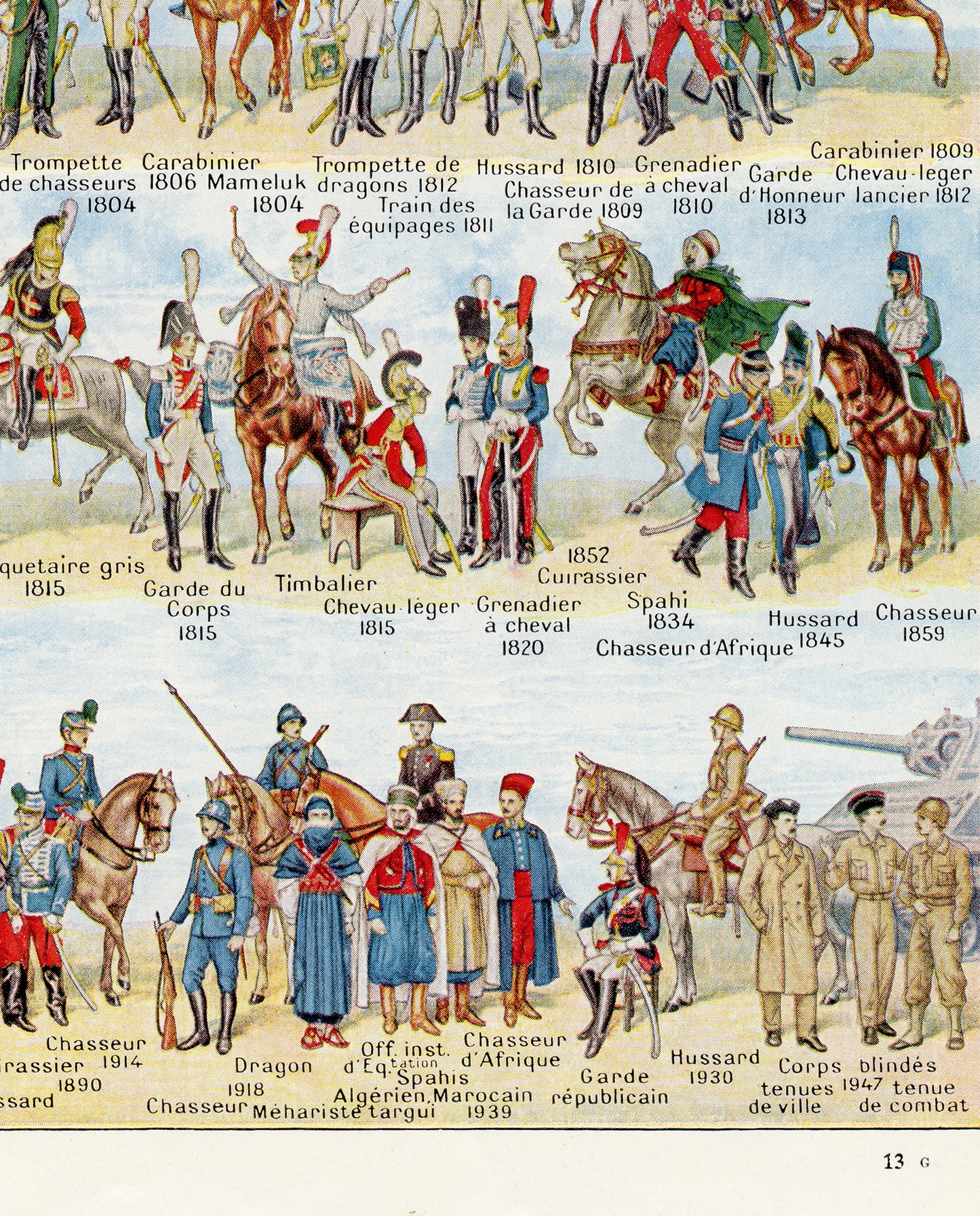 1948 Illustration de Cavalerie