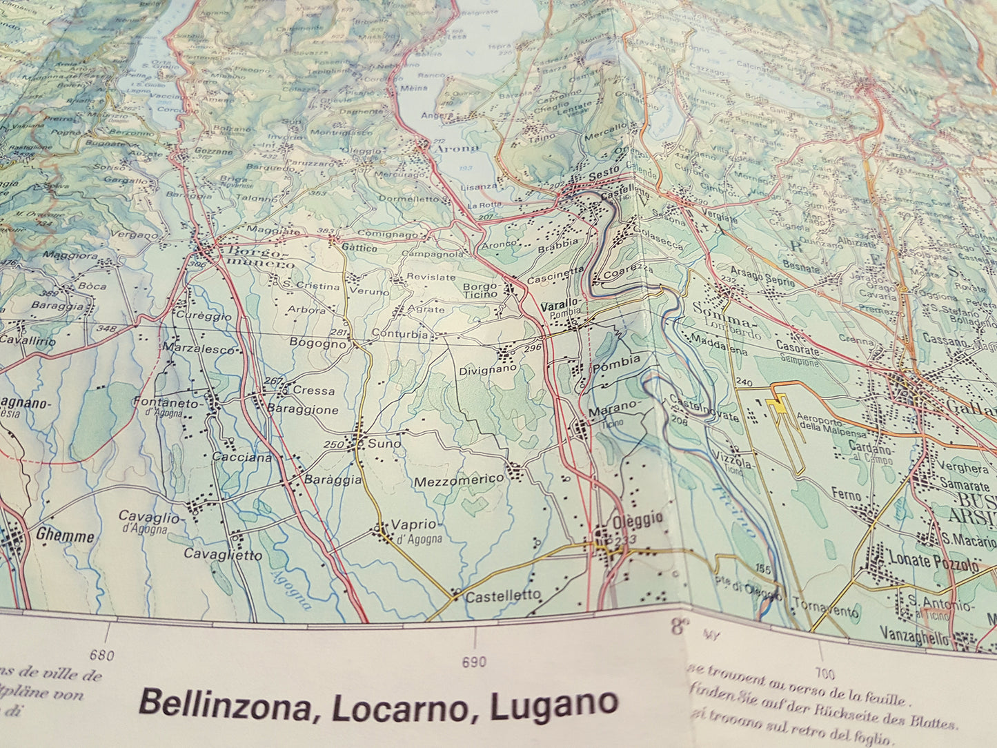 1976 Tessino topographic Swiss map