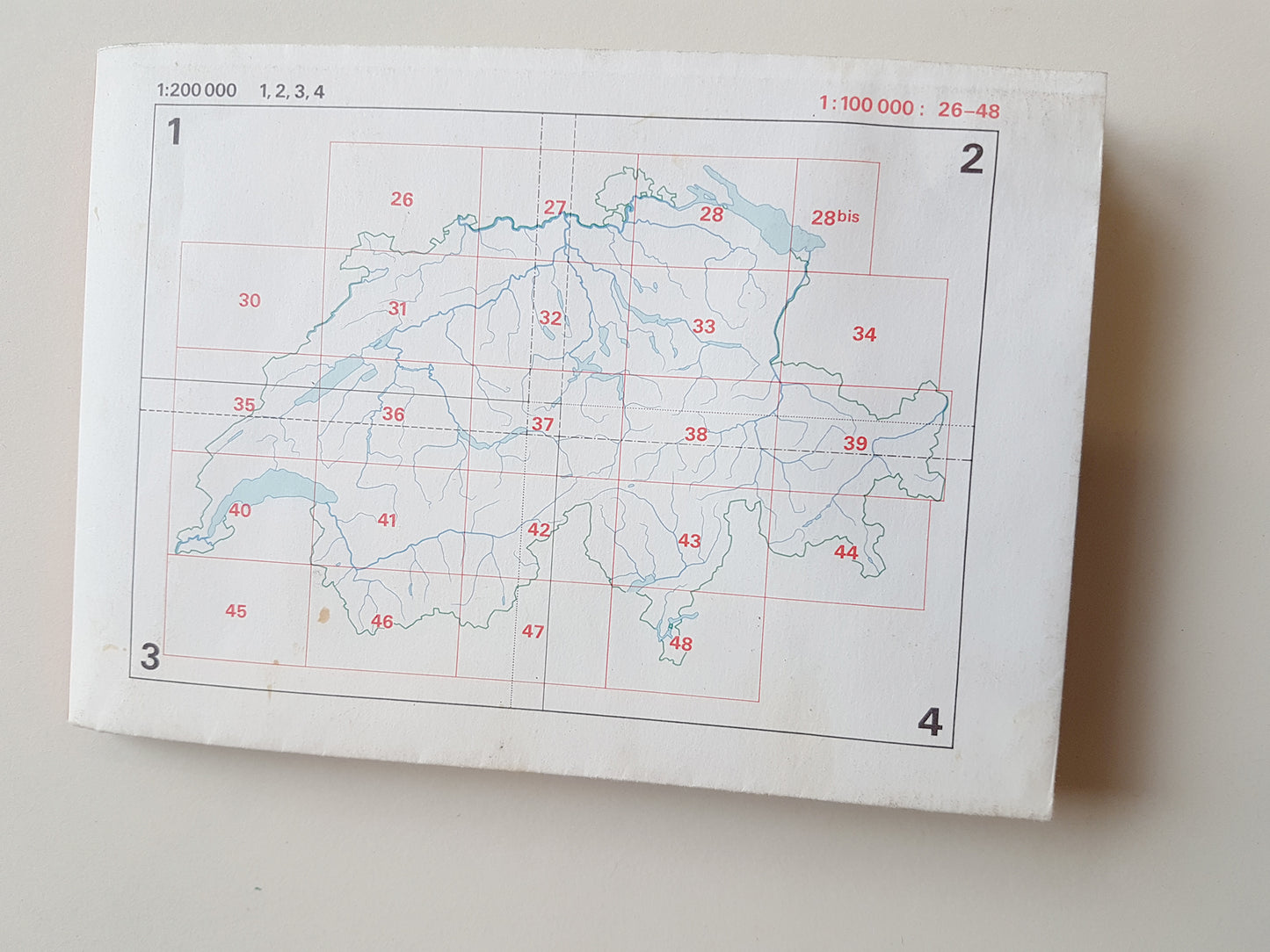 1976 Tessino topographic Swiss map