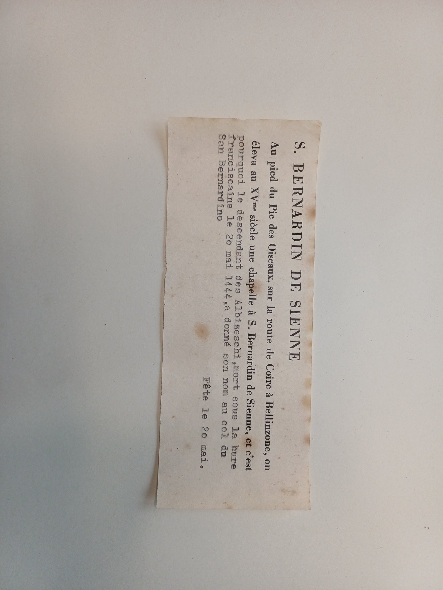 1950s mid-century vintage Saint Bernardino of Sienna engraving by Paul Boesch