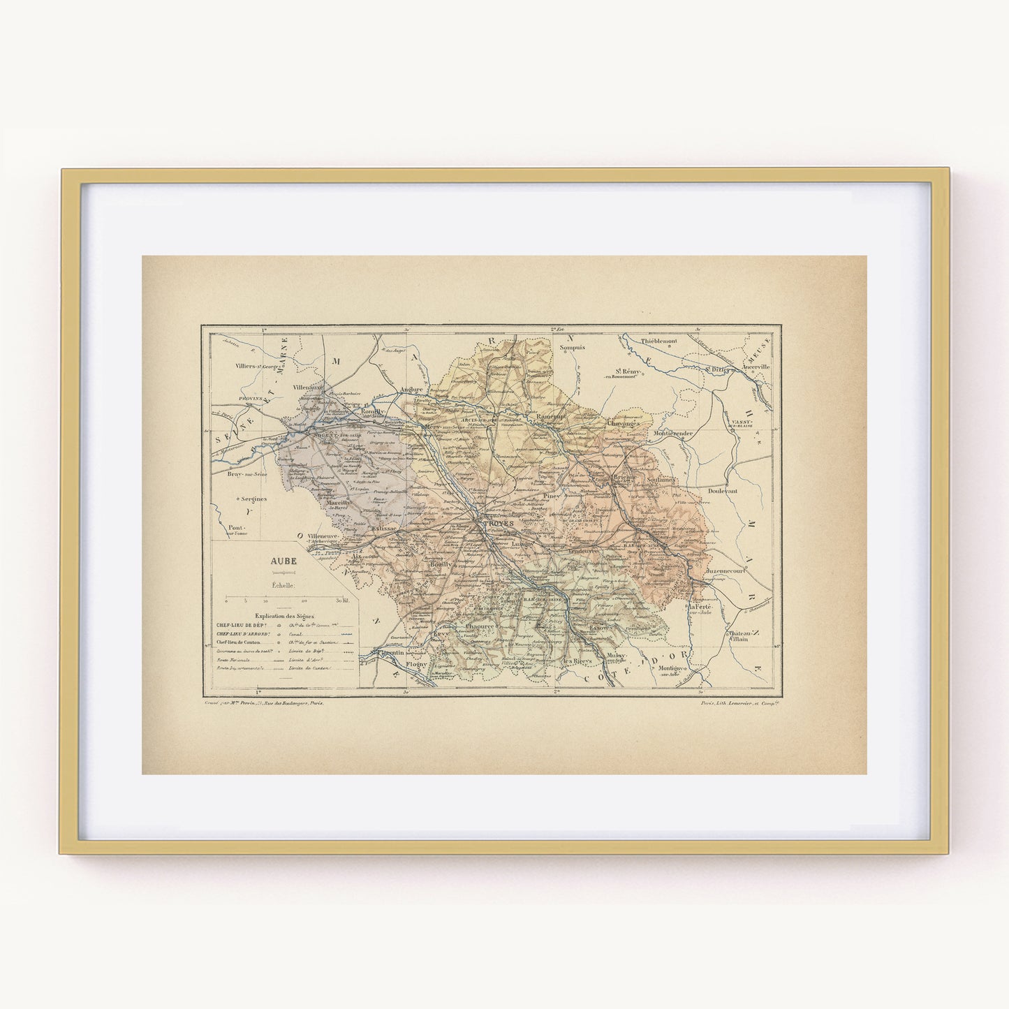 1892 Aube Map