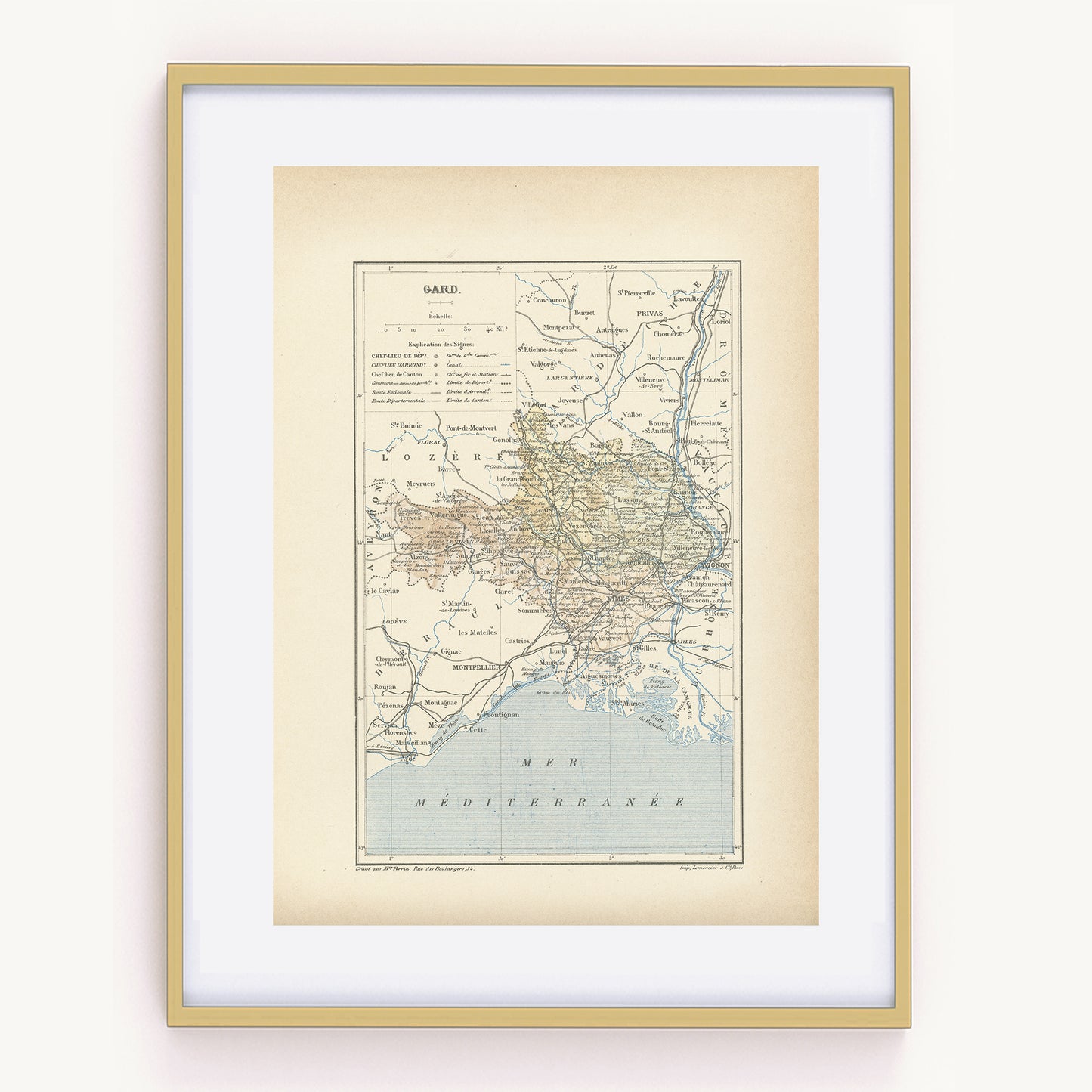 1892 Gard Map