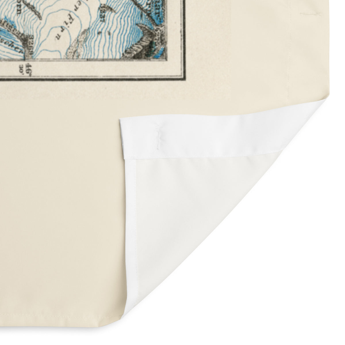 Aletsch Glacier map Shower curtain