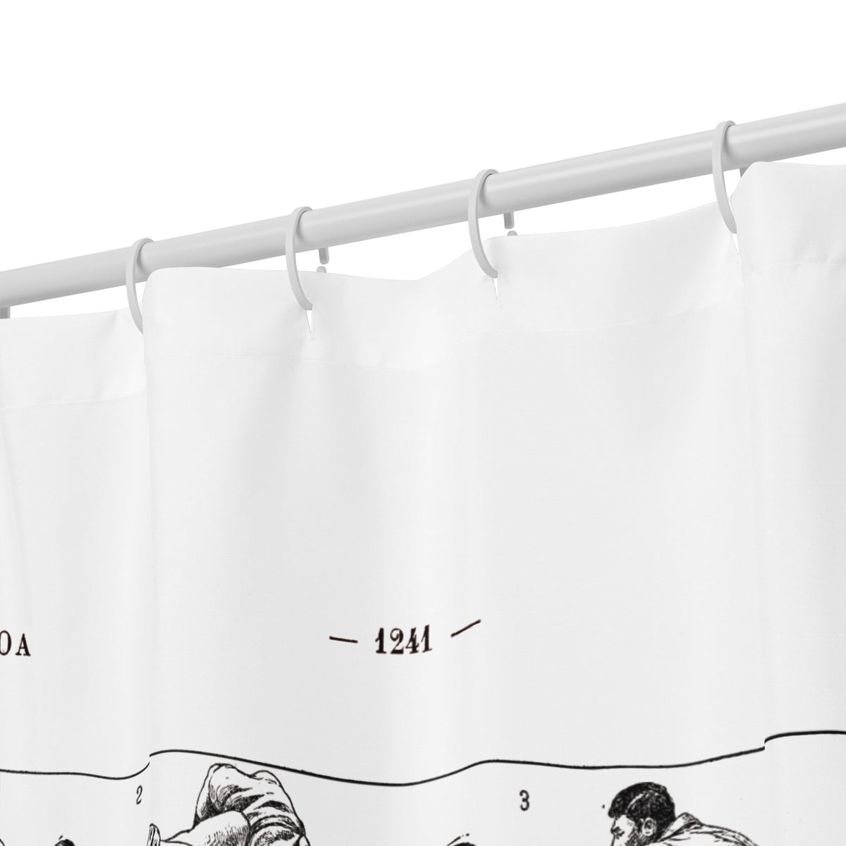 Jiu Jitsu martial arts Shower curtain