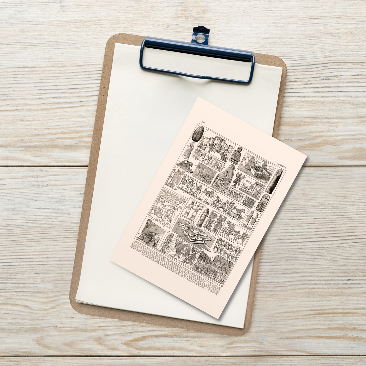 Assyrian Culture Postcard from 1922 French vintage print
