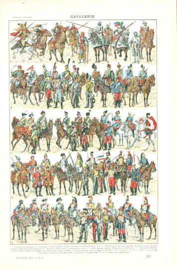 1922 Illustration de Cavalerie