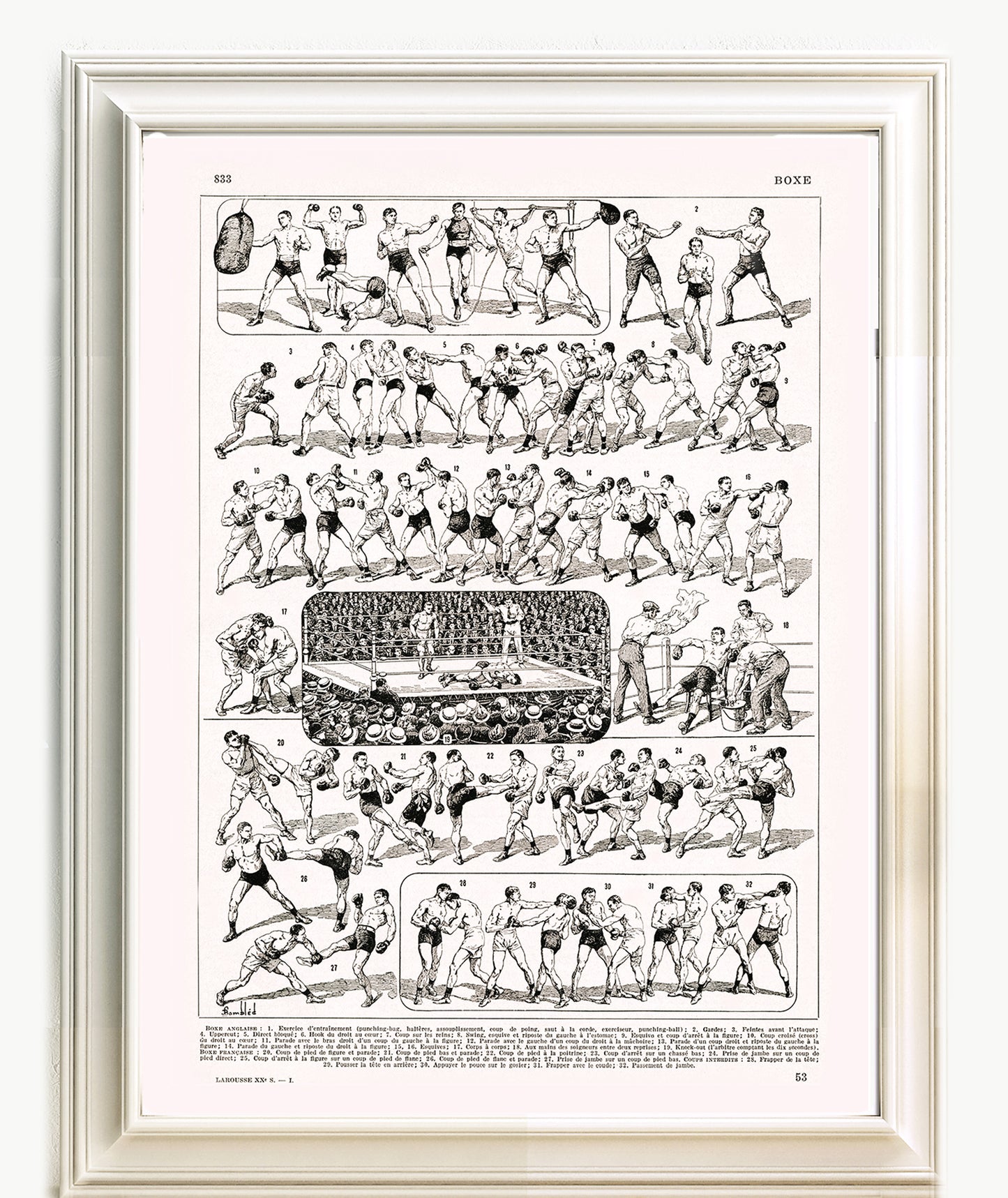 Large Retro Boxing Poster