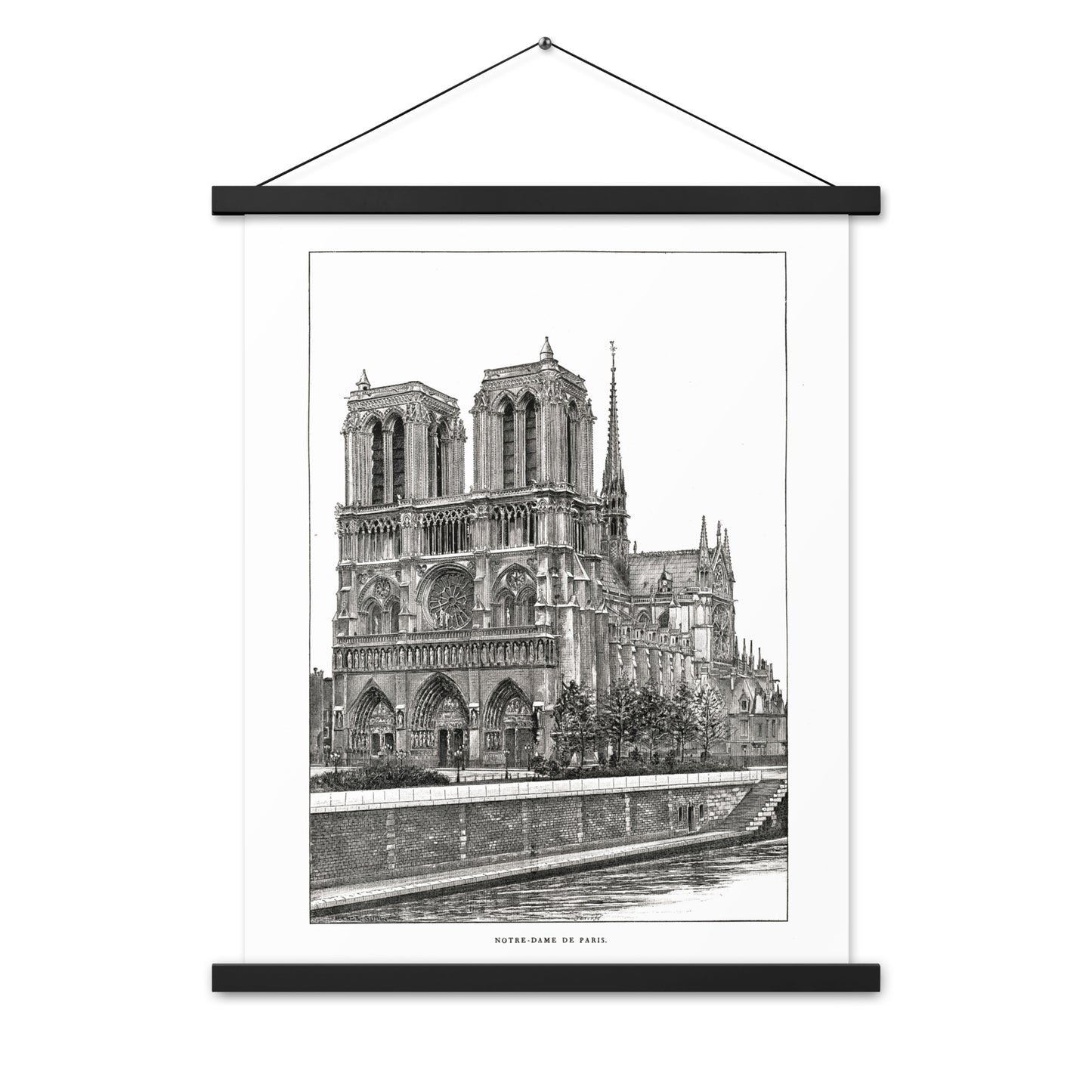 Notre Dame de Paris Poster + Magnetic Hanger