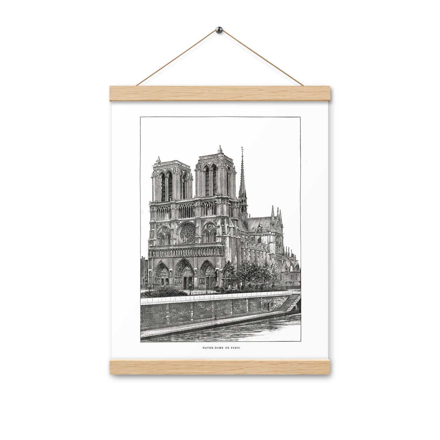 Notre Dame de Paris Poster + Magnetic Hanger
