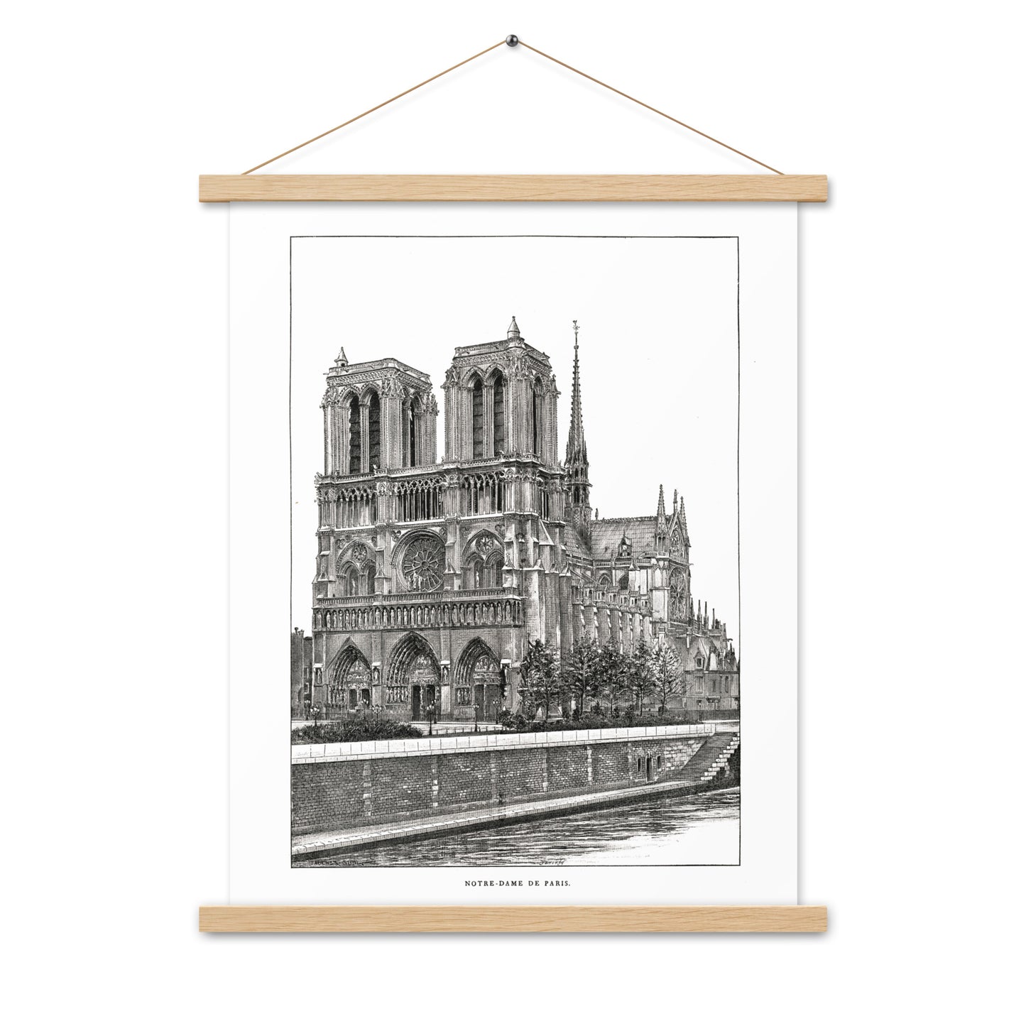 Notre Dame de Paris Poster + Magnetic Hanger