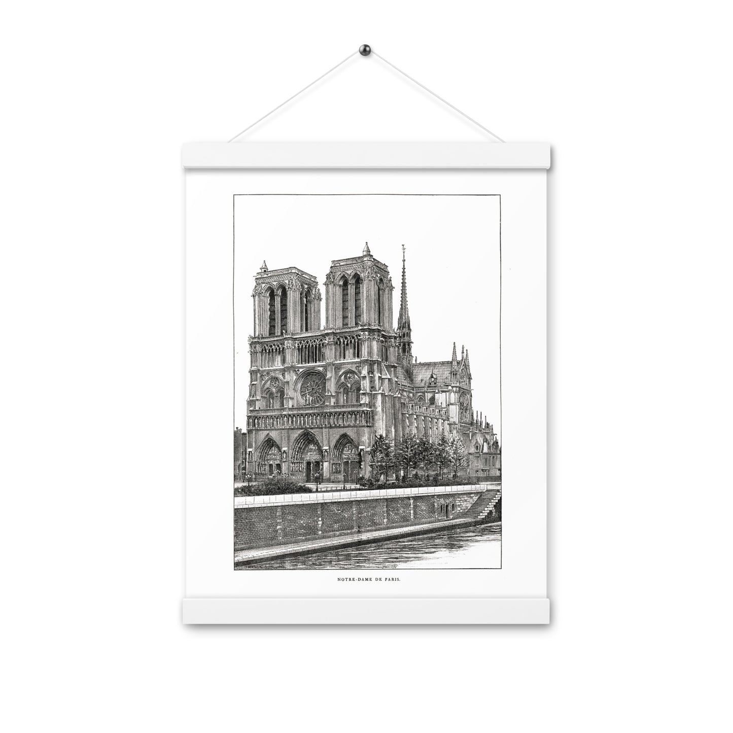 Notre Dame de Paris Poster + Magnetic Hanger