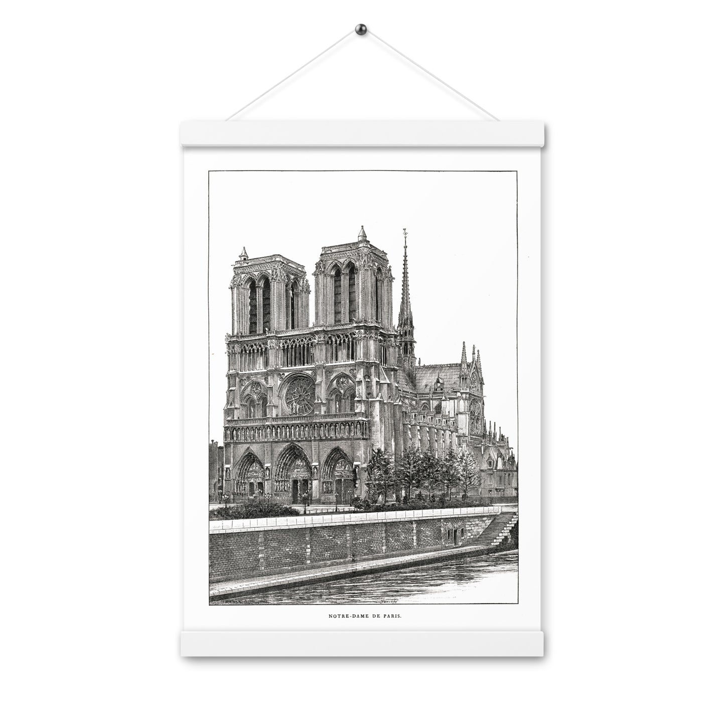 Notre Dame de Paris Poster + Magnetic Hanger